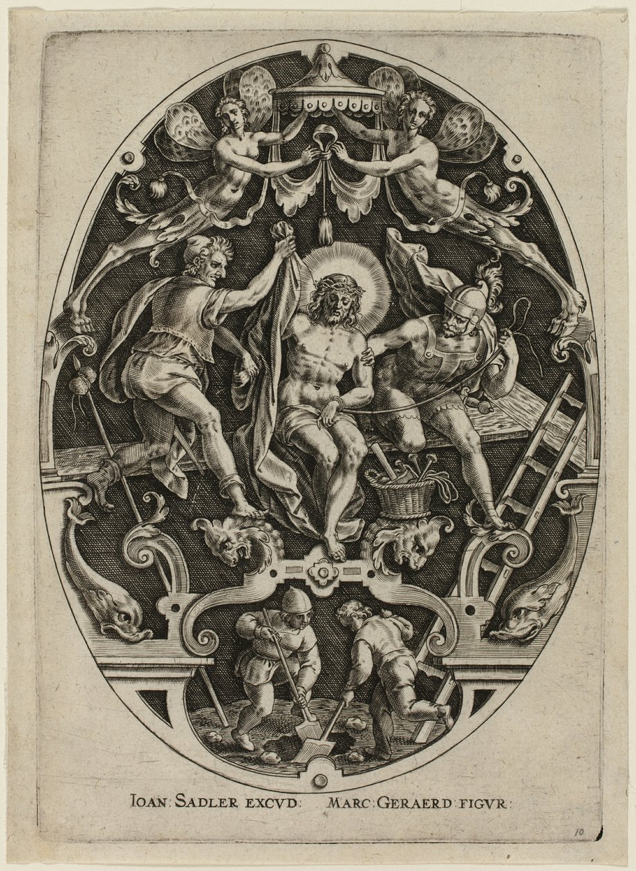 Christ Disrobed by the Soldiers, from Passion of Christ by Jan Sadeler I
