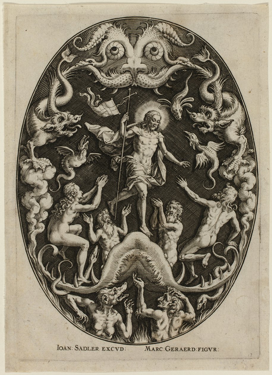 Christ in Limbo, from Passion of Christ by Jan Sadeler I