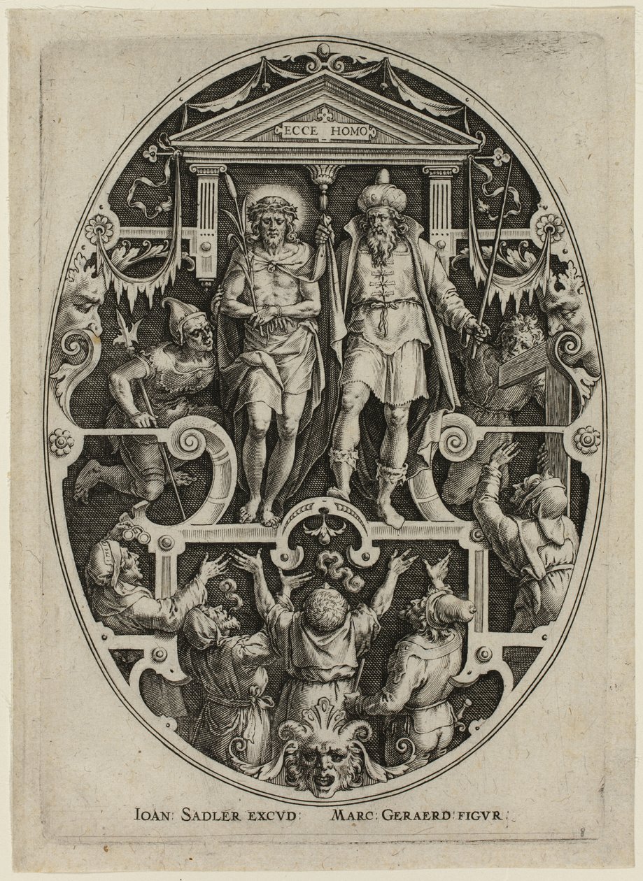 Ecce Homo, from Passion of Christ by Jan Sadeler I
