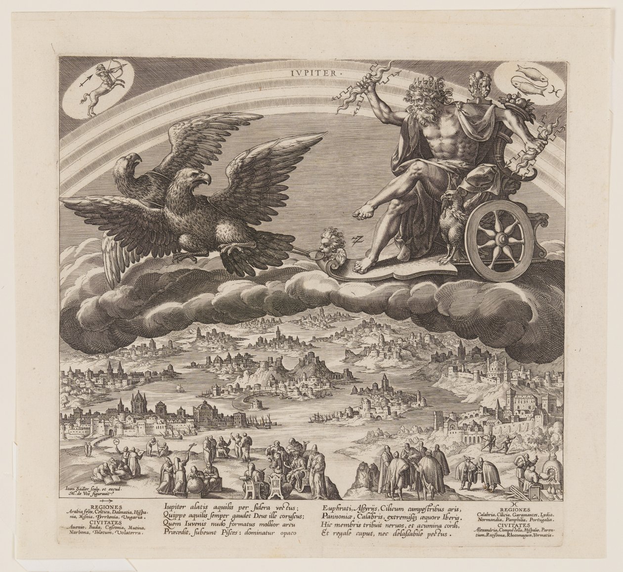 Jupiter, from The Seven Planets by Jan Sadeler I