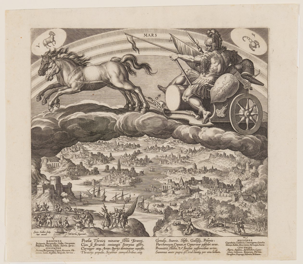 Mars, from The Seven Planets by Jan Sadeler I