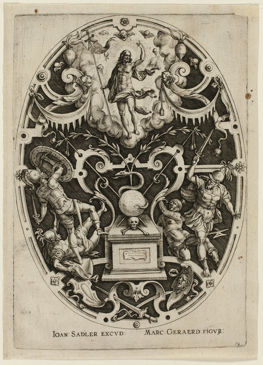 Resurrection, from Passion of Christ by Jan Sadeler I