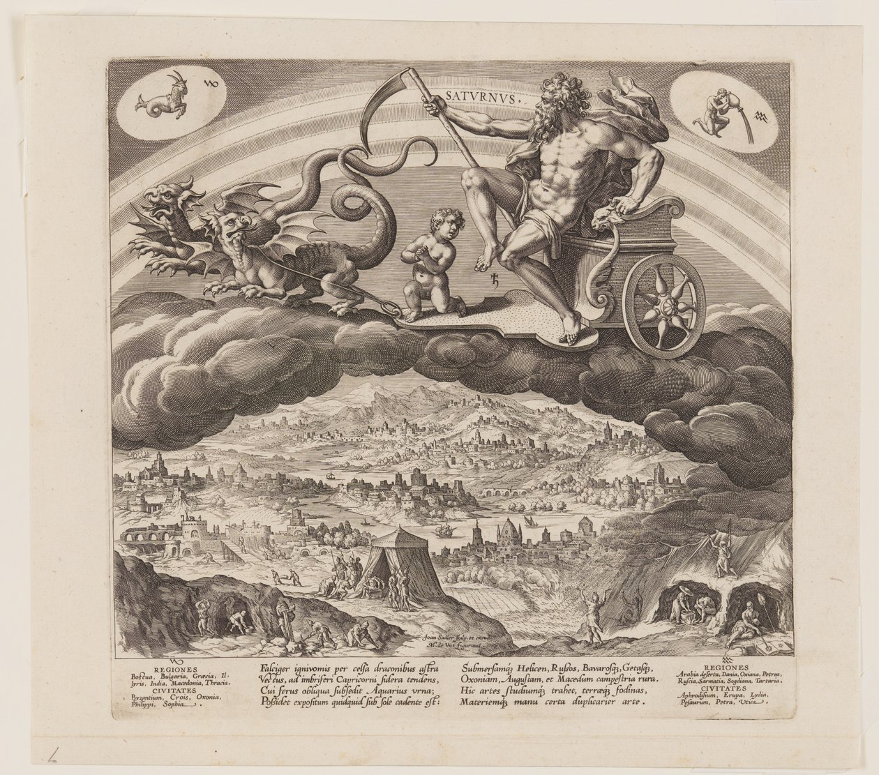 Saturn, from The Seven Planets by Jan Sadeler I