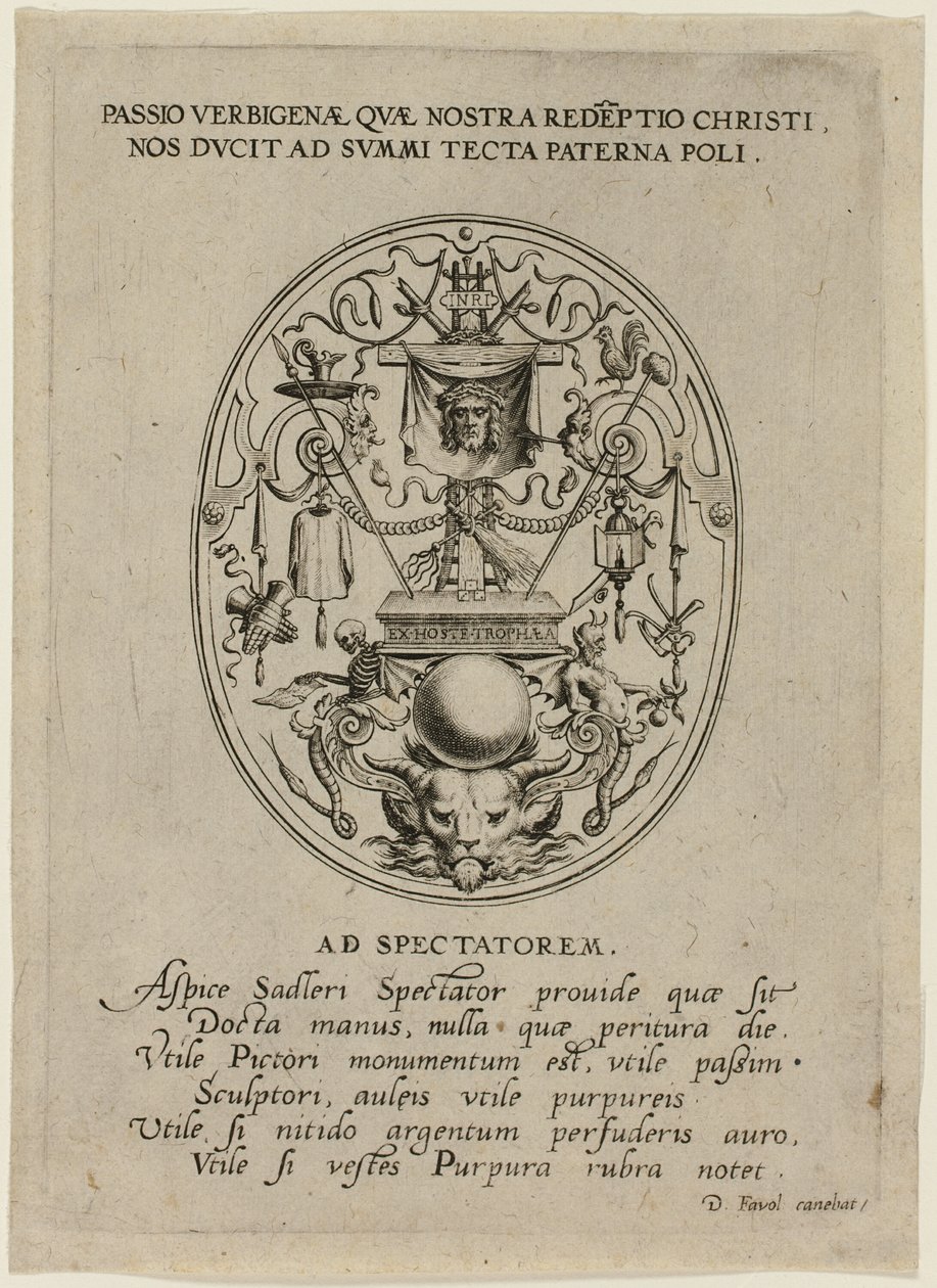 Title Page, from Passion of Christ by Jan Sadeler I