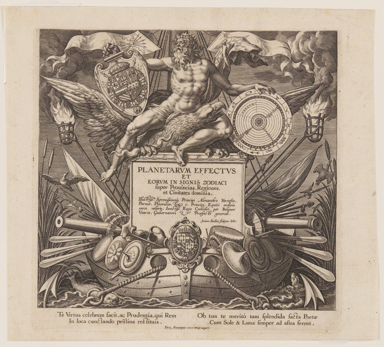 Title Page, from The Seven Planets by Jan Sadeler I