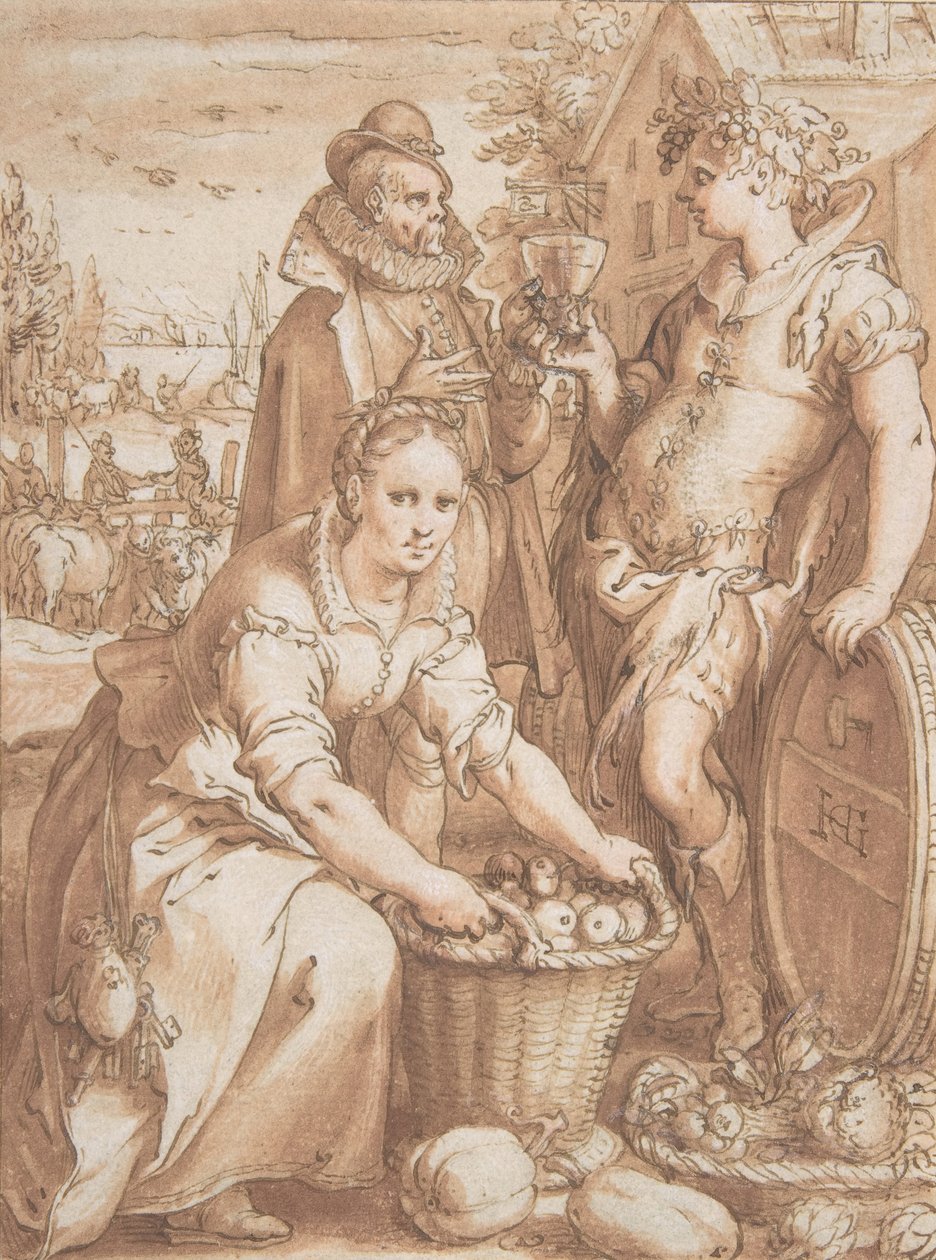 Autumn, Study for an Engraving by Jan Saenredam