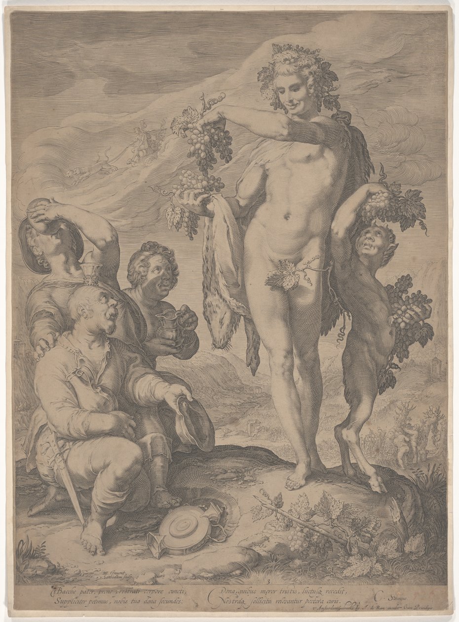 Drinkers Asking Bacchus for the Continuation of His Gifts by Jan Saenredam