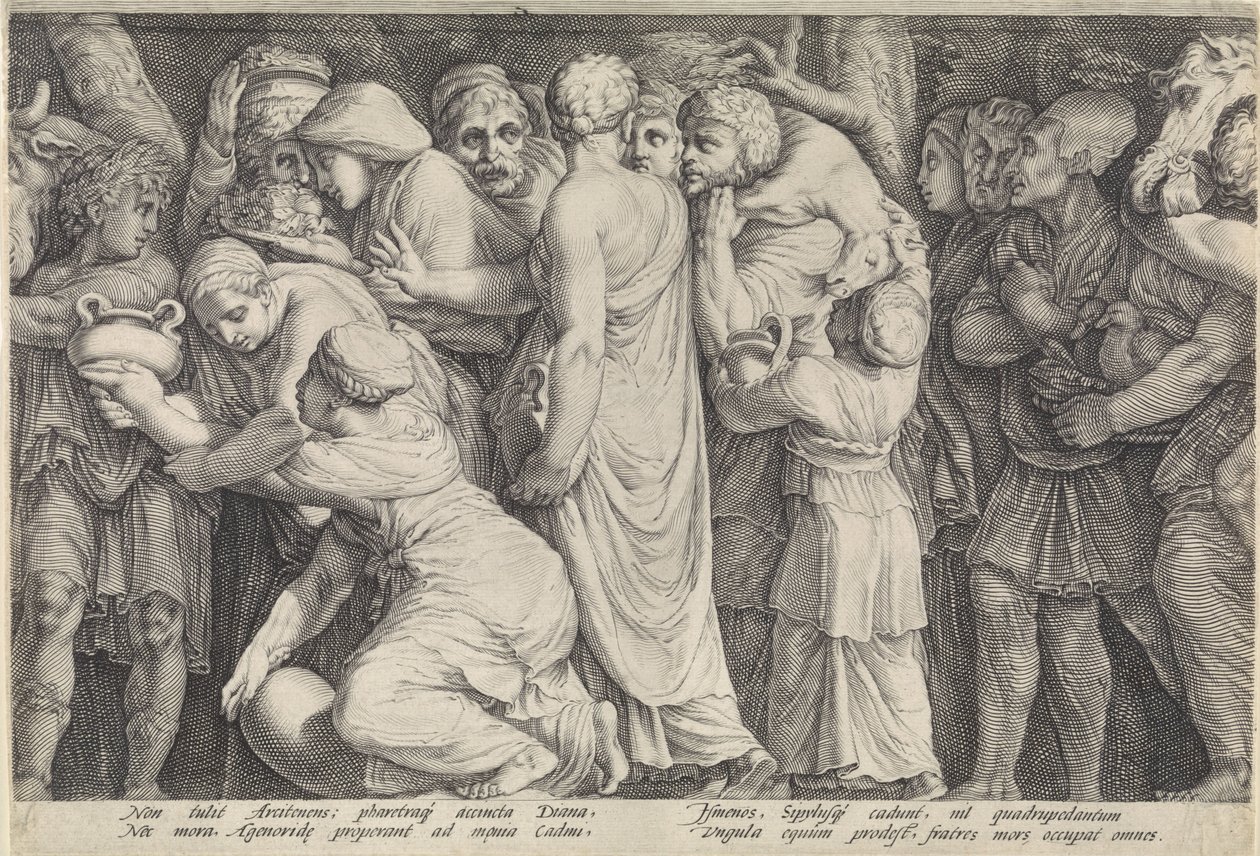 Frieze with the Punishment of Niobe (Plate 7) by Jan Saenredam
