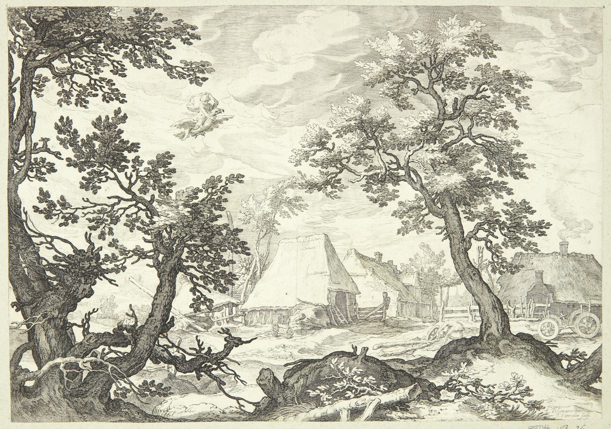 Landscape with the Abduction of Ganymede by Jan Saenredam