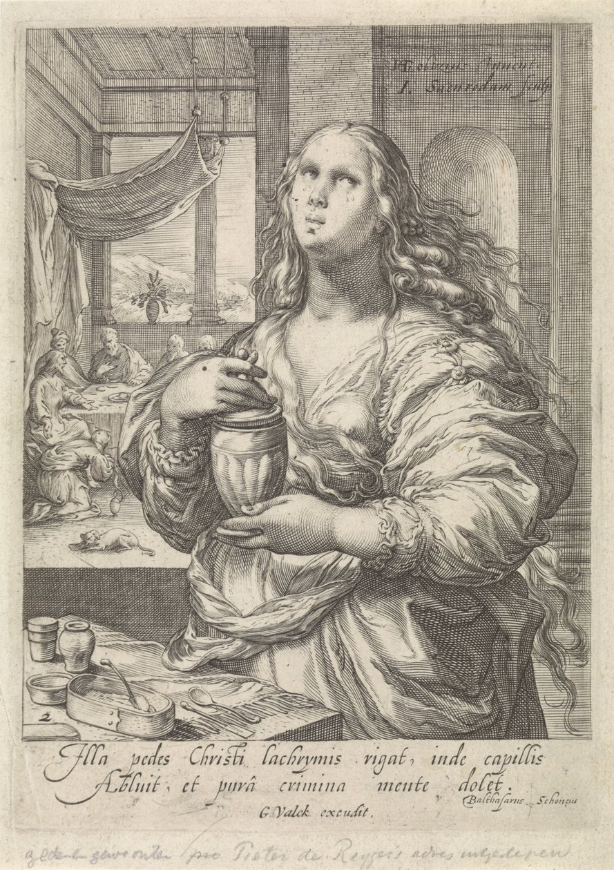 Mary Magdalene (Famous Women from the New Testament) by Jan Saenredam