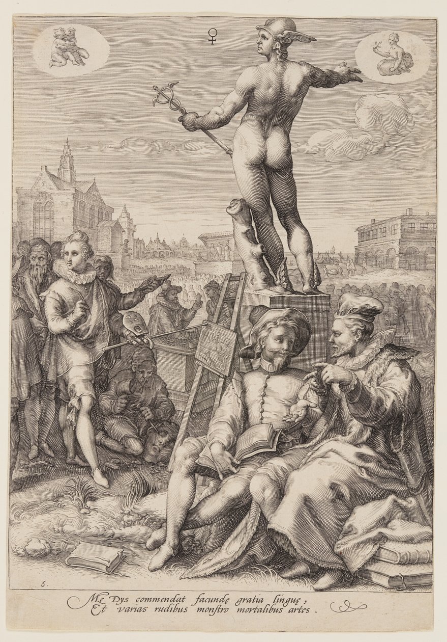 Mercury Presiding over the Arts, from Seven Planetary Gods by Jan Saenredam