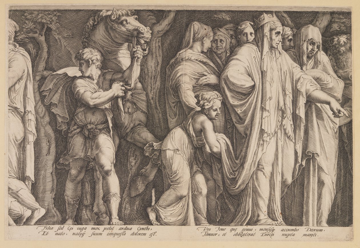 The Punishment of Niobe (Plate 6) by Jan Saenredam