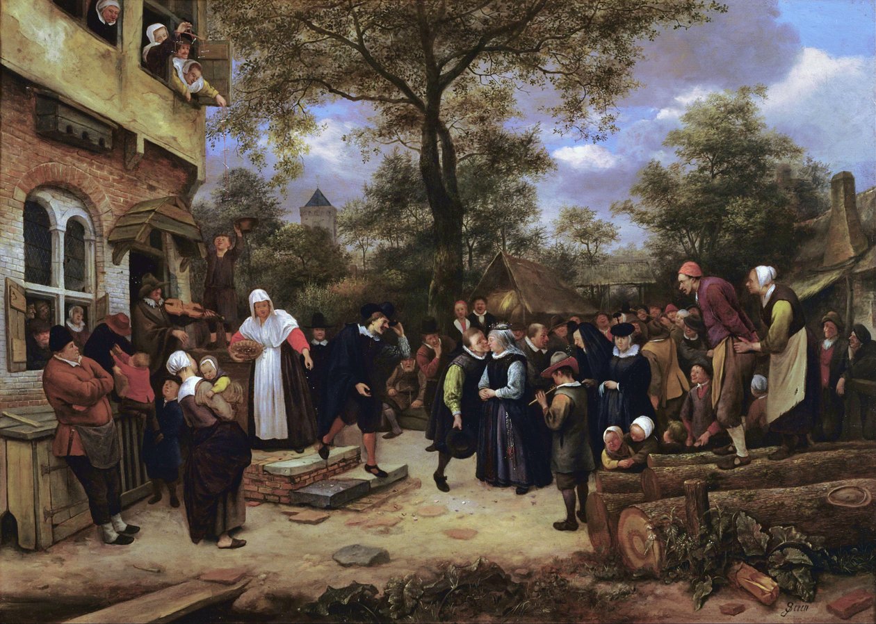 Village Wedding by Jan Steen