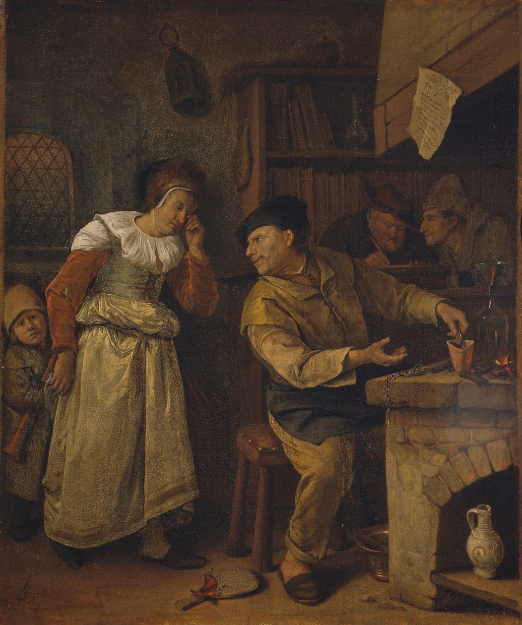 A Goldsmith Melting Down a Woman’s Jewellery in the Presence of a Notary: “The Alchemist” by Jan Steen