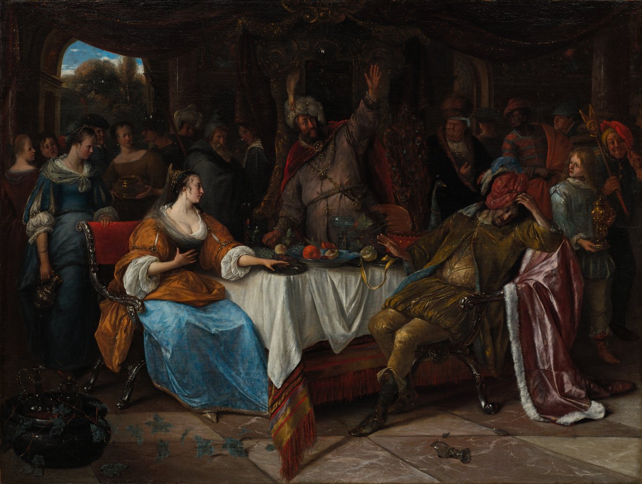 Esther, Ahasuerus, and Haman by Jan Steen