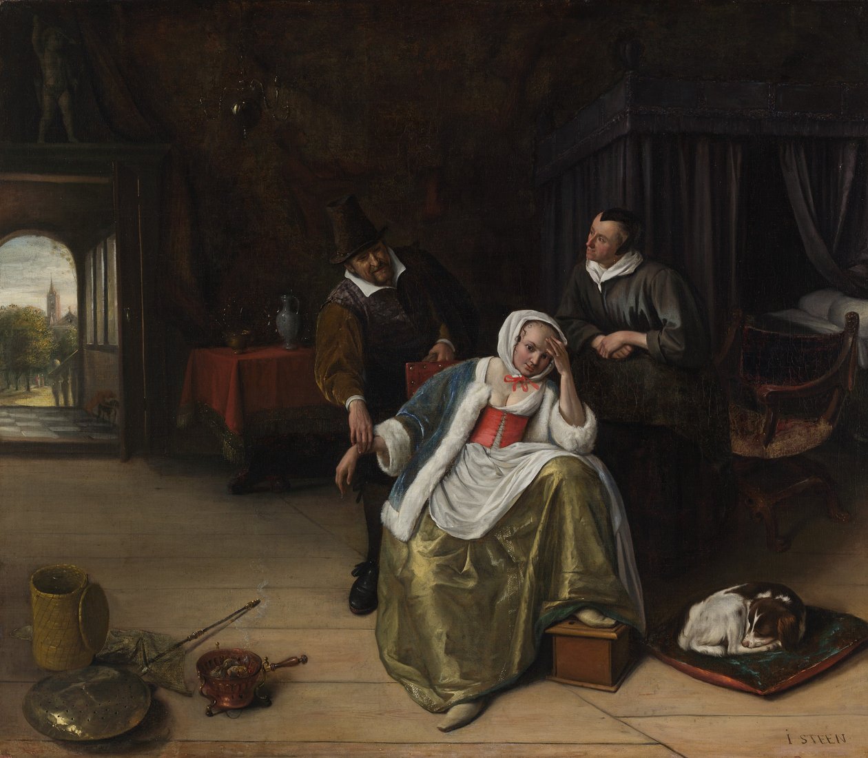 The Lovesick Maiden, ca. 1660 by Jan Steen
