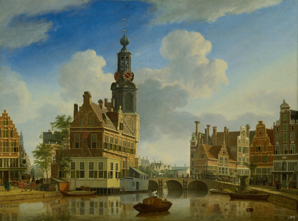 The Munt Tower Viewed from Singel by Jan Ten Compe