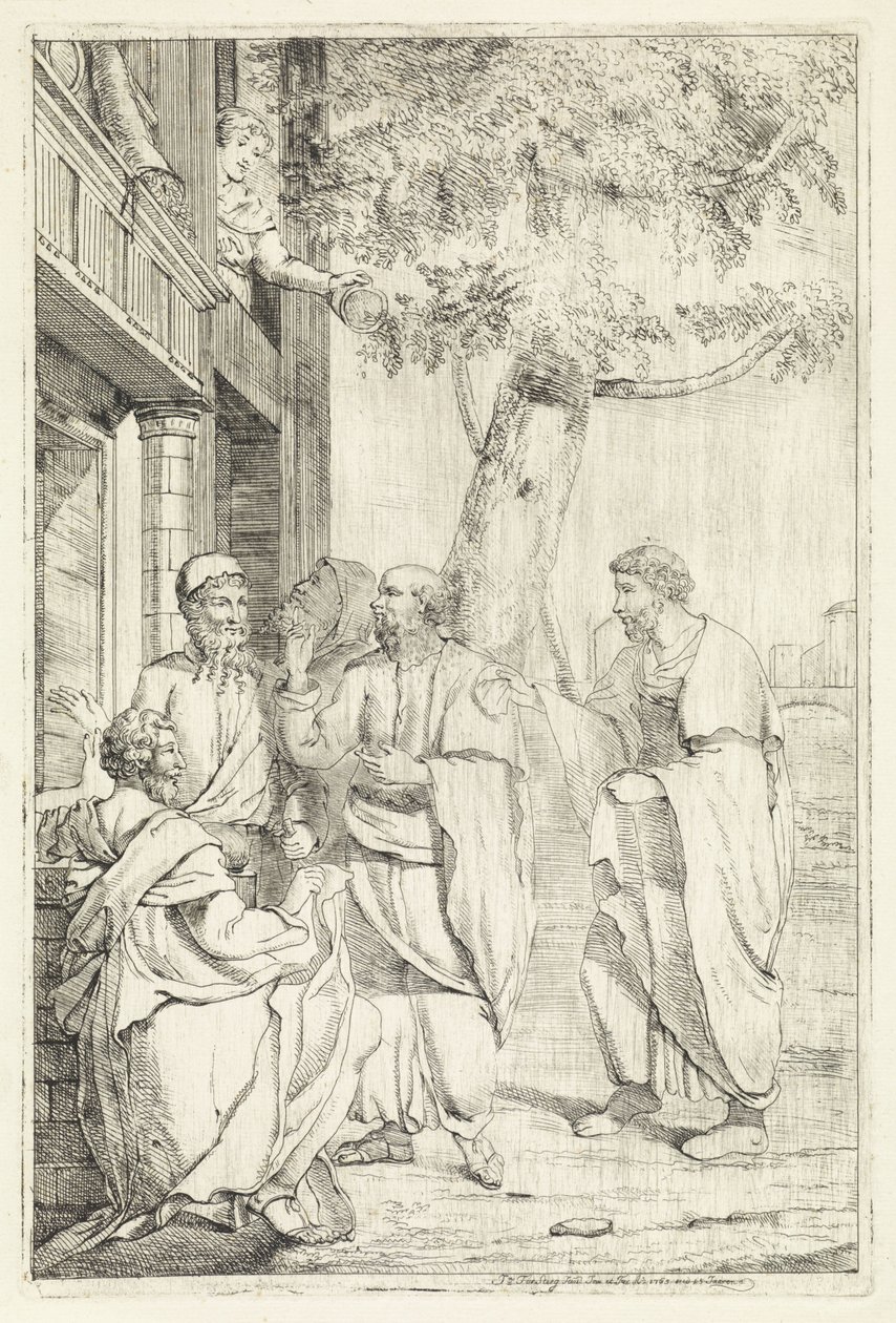 Socrates and Xanthippe by Jan Tersteeg
