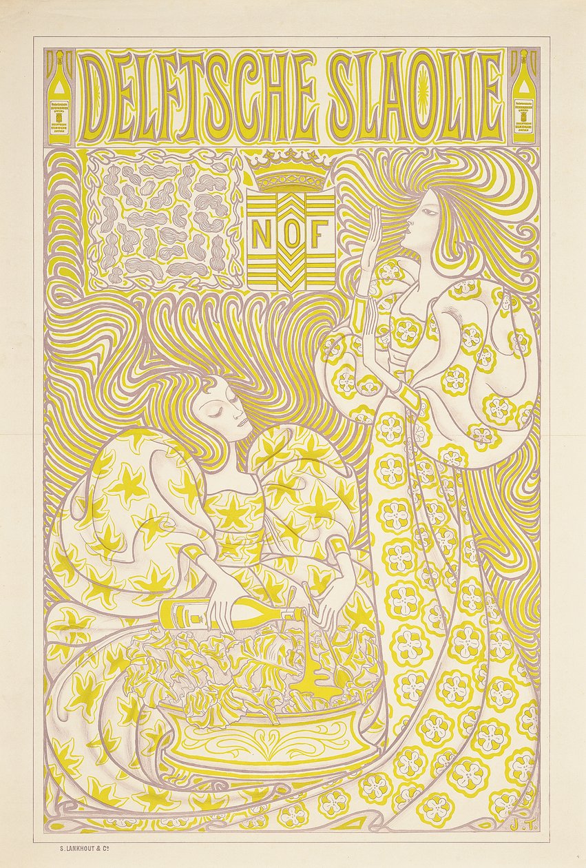 An Advertising Poster for Delft Salad Oil by Jan Toorop