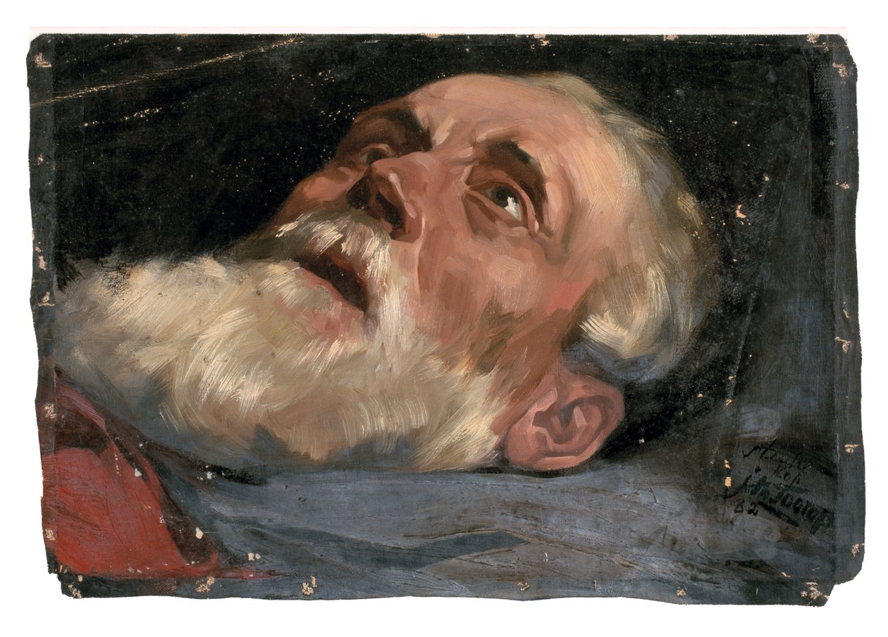 Head of an Old Man (study) 1882 by Jan Toorop