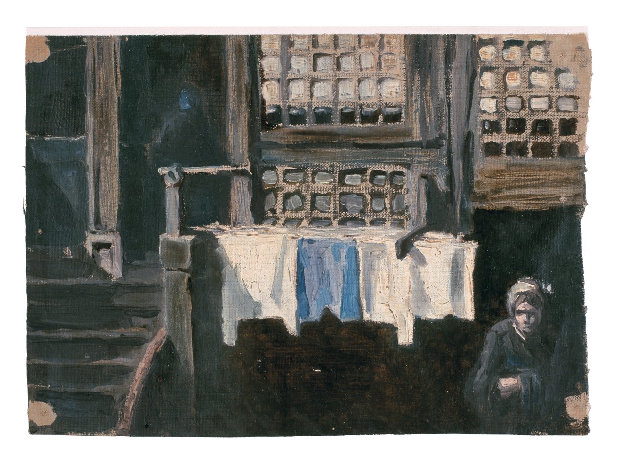 Old Facade in Delft (study) by Jan Toorop