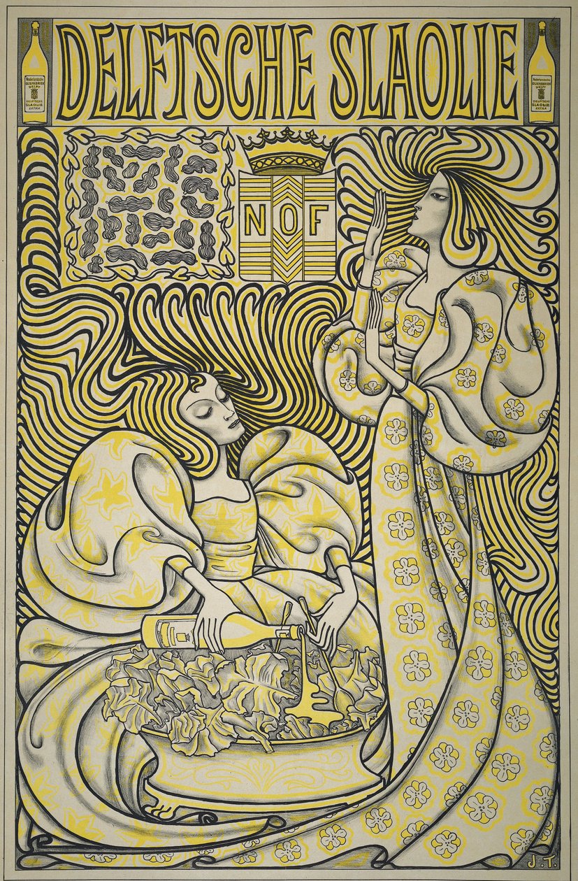 Poster for Delft Salad Oil by Jan Toorop
