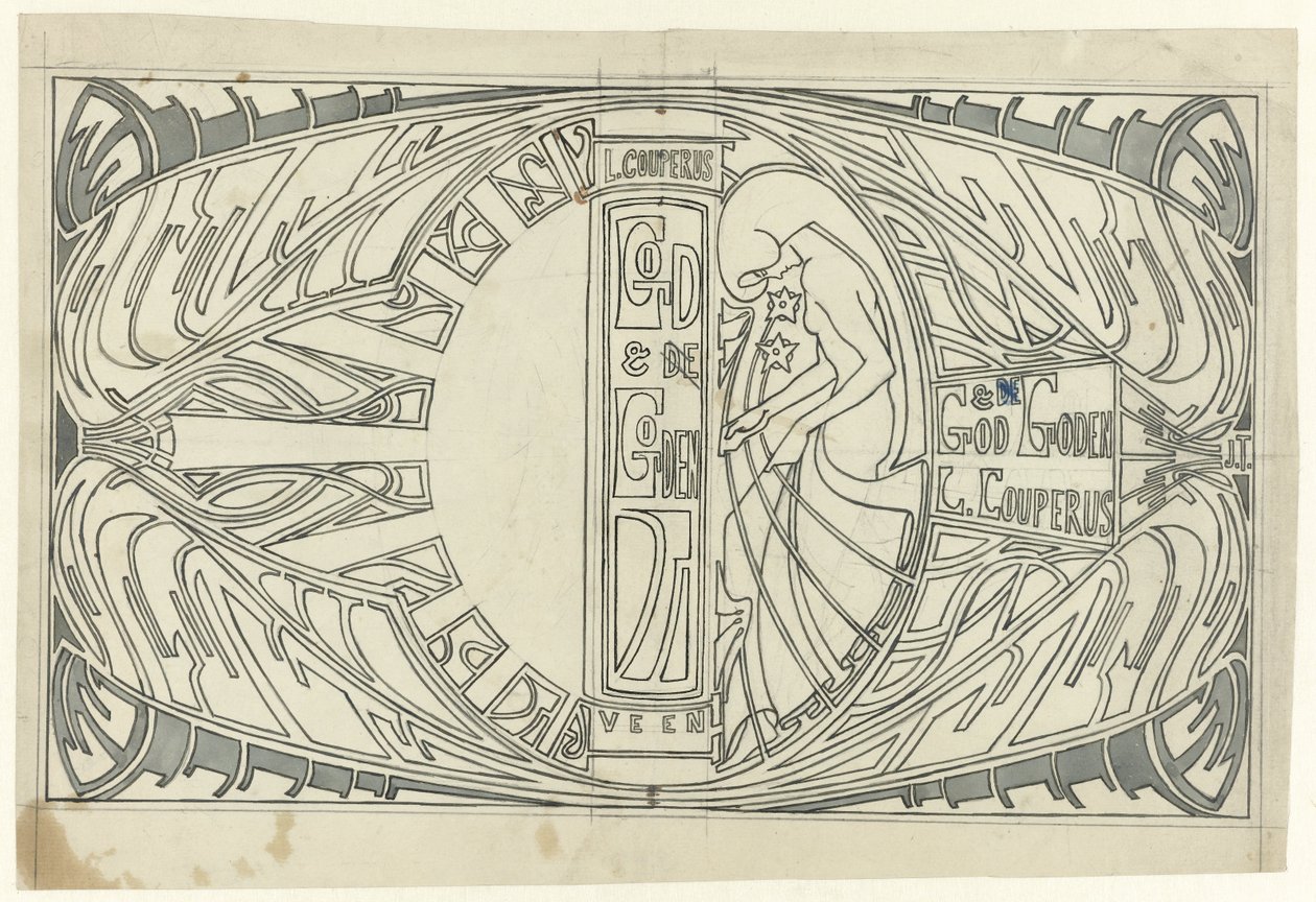 Cover Design for: Louis Couperus, God and Gods, 1903 by Jan Toorop