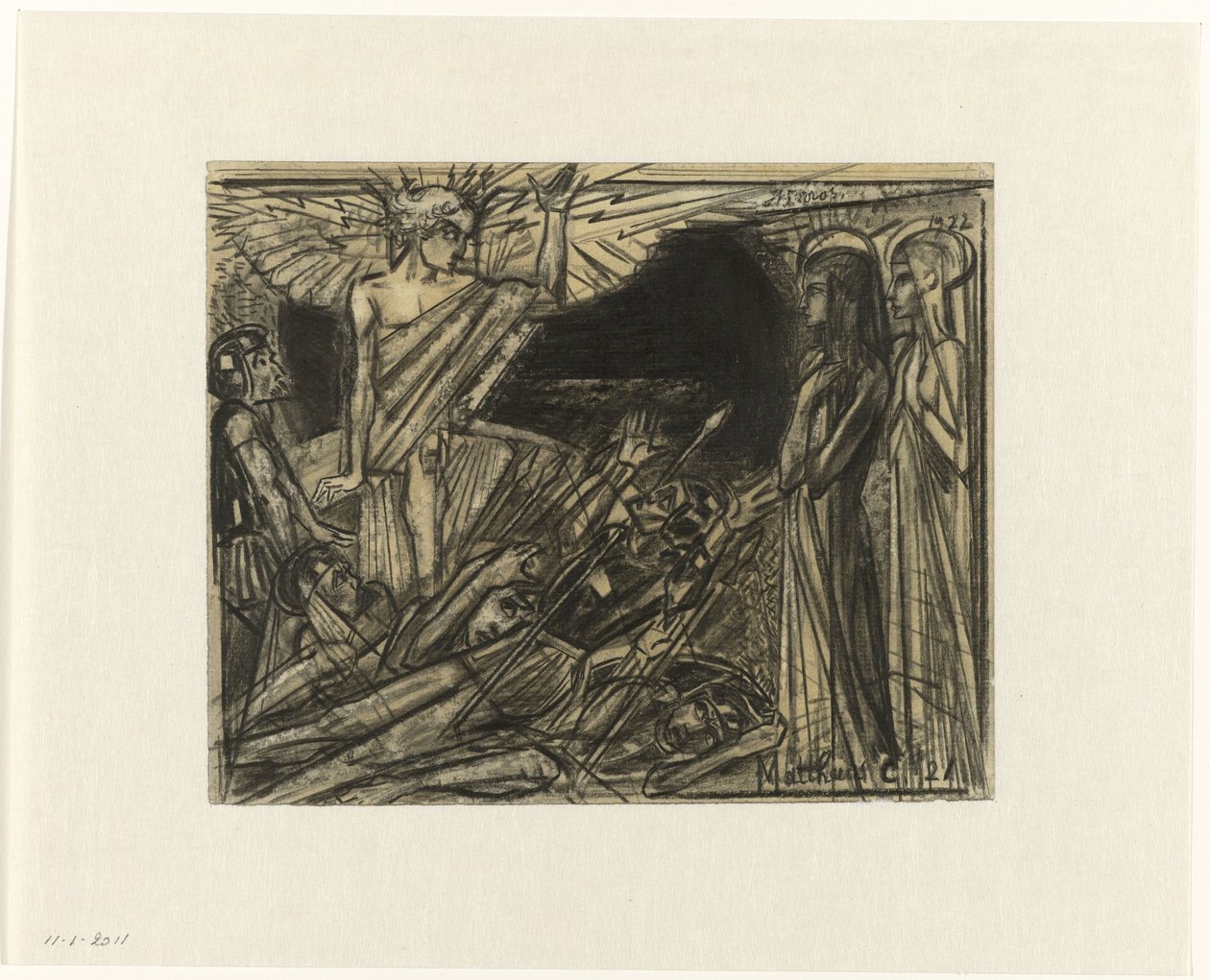 Mary at the Tomb Addressed by an Angel by Jan Toorop