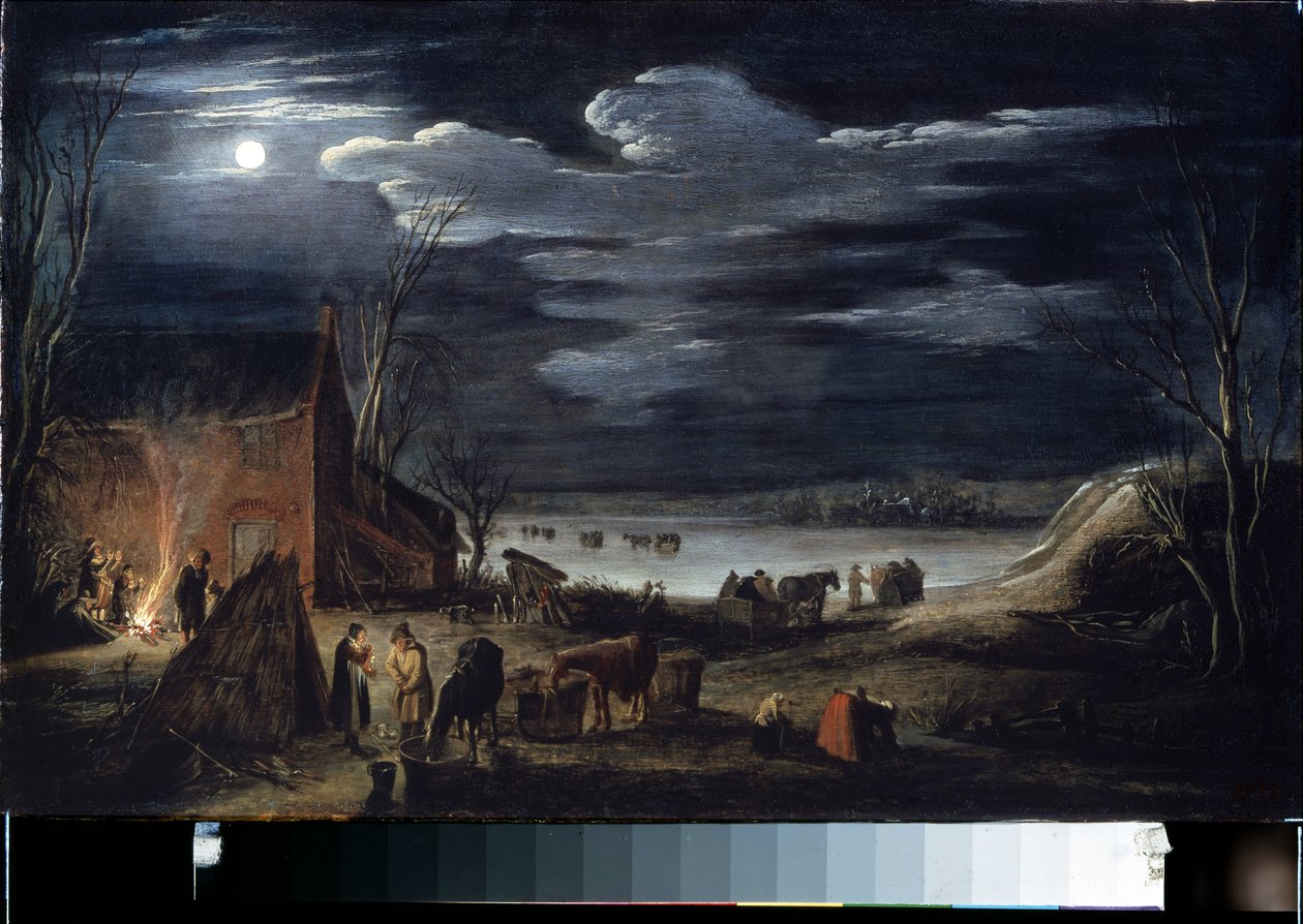Winter by Jan Van de II Velde
