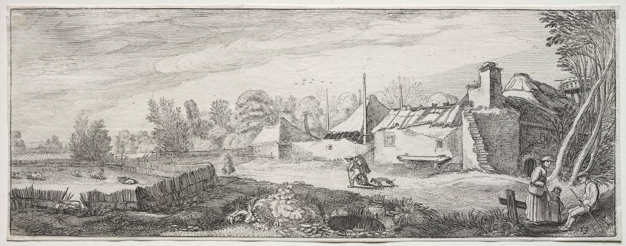 Landscape with a Farm by Jan Van de Velde