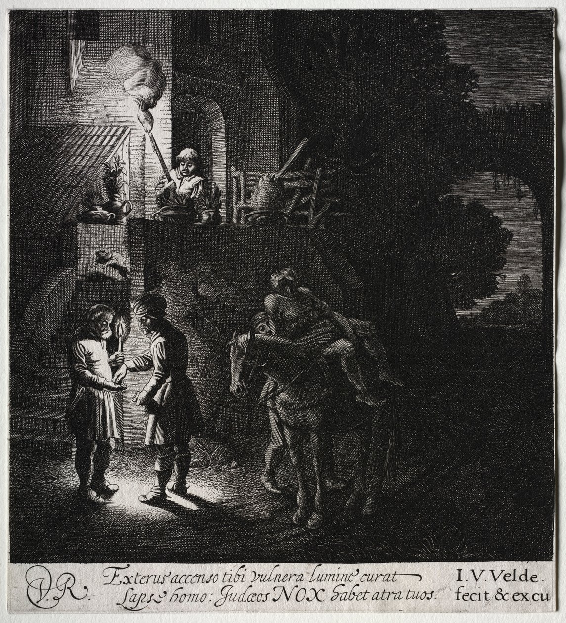 The Good Samaritan Paying the Innkeeper by Jan Van de Velde