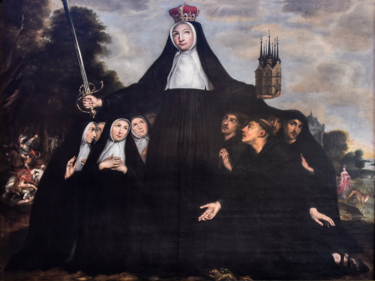 Saint Begga as Patroness of Beguines and Beghards by Jan Verhoeven