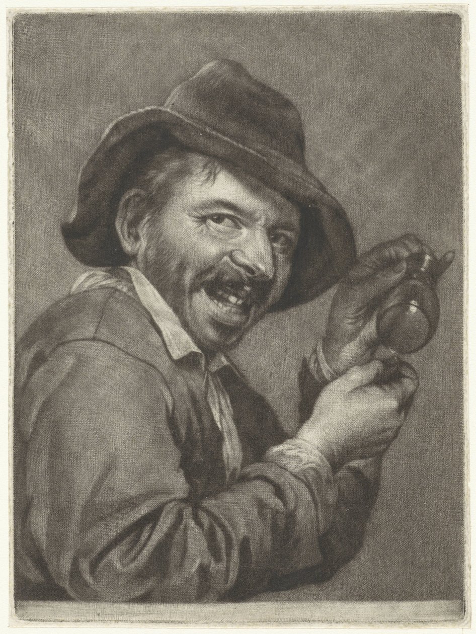 Man with an Empty Glass (Taste) (The Five Senses) by Jan Verkolje (I)