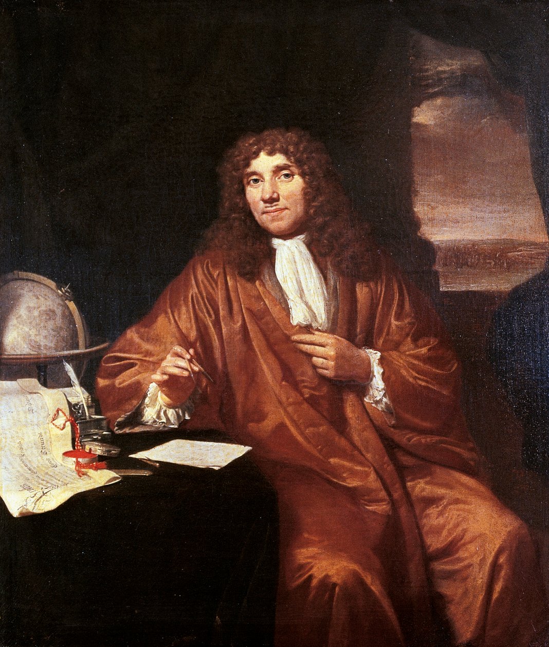 Antonie van Leeuwenhoek by Jan Verkolje