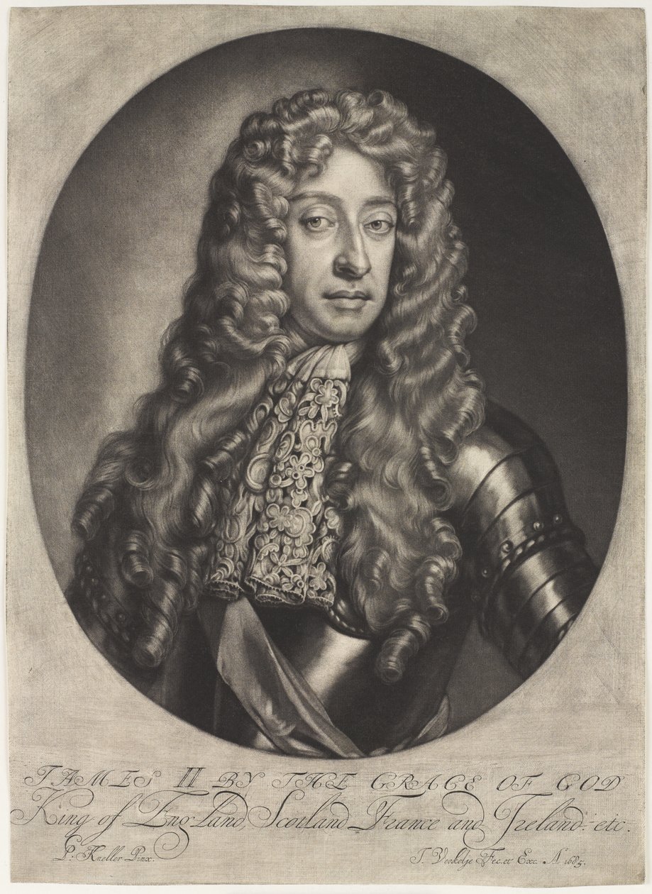 James II by the Grace of God King of England, Scotland, France, and Ireland etc., 1685 circa by Jan Verkolje