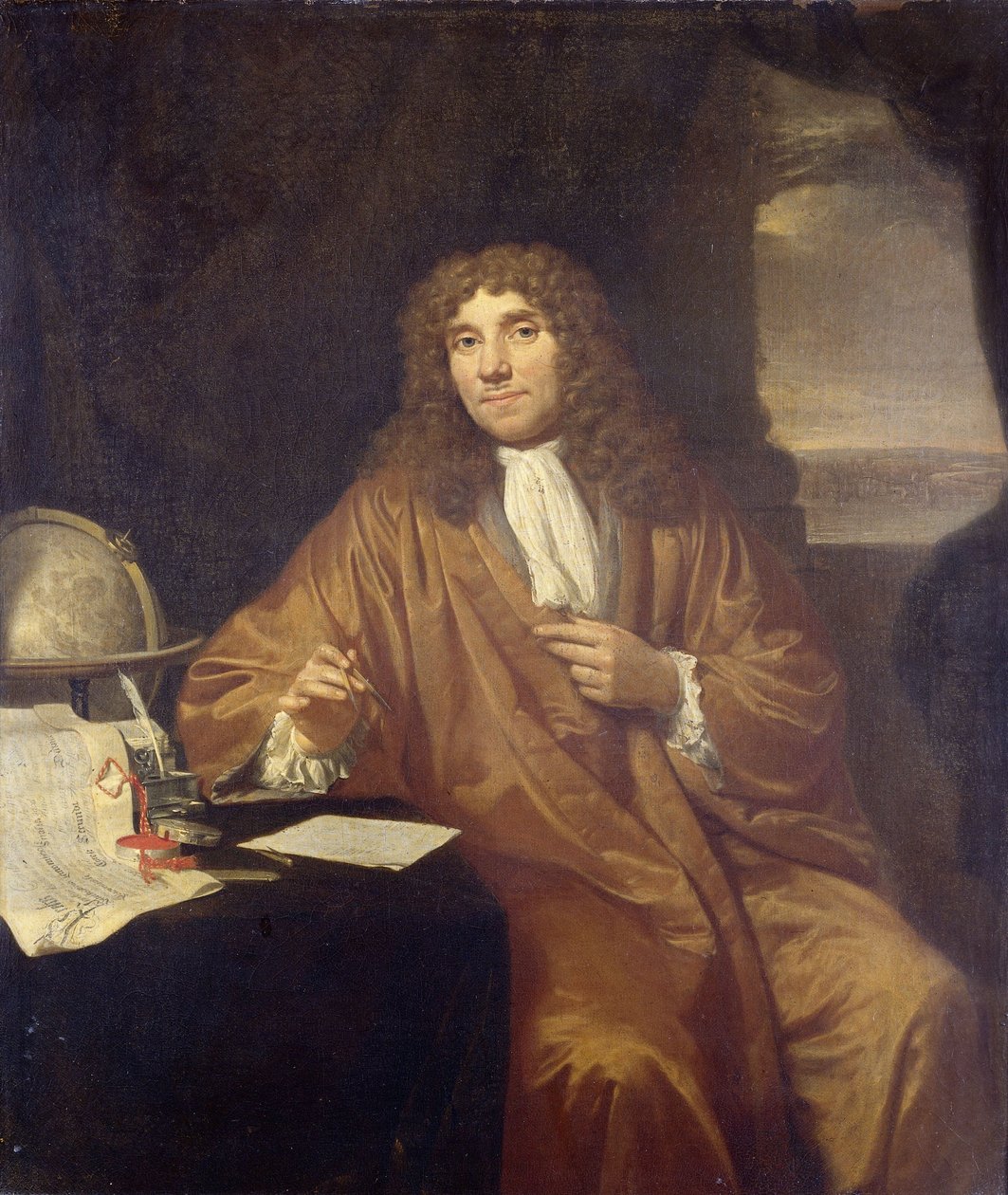 Portrait of Anthonie van Leeuwenhoek by Jan Verkolje