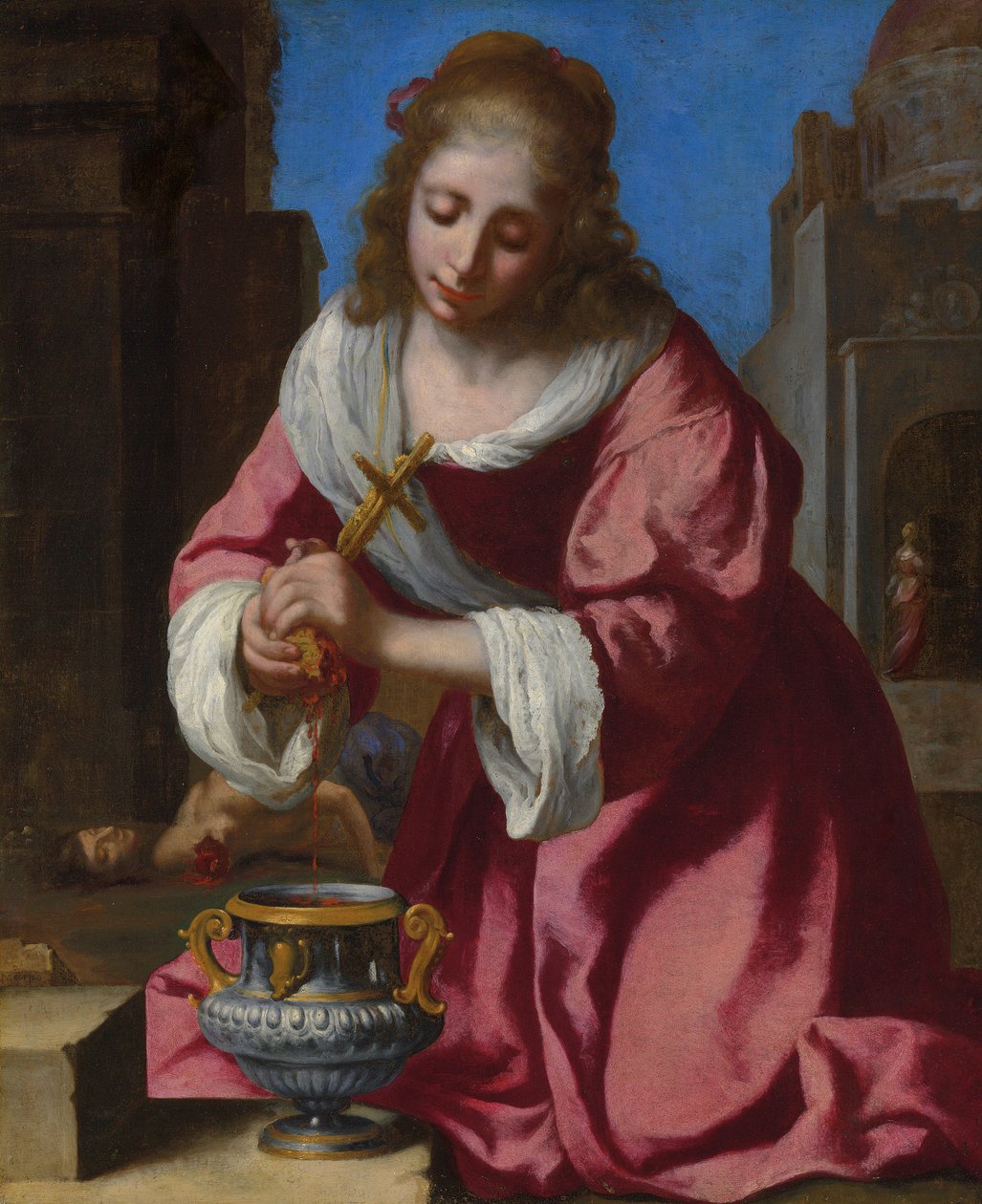 Saint Praxedis by Jan Vermeer van Delft
