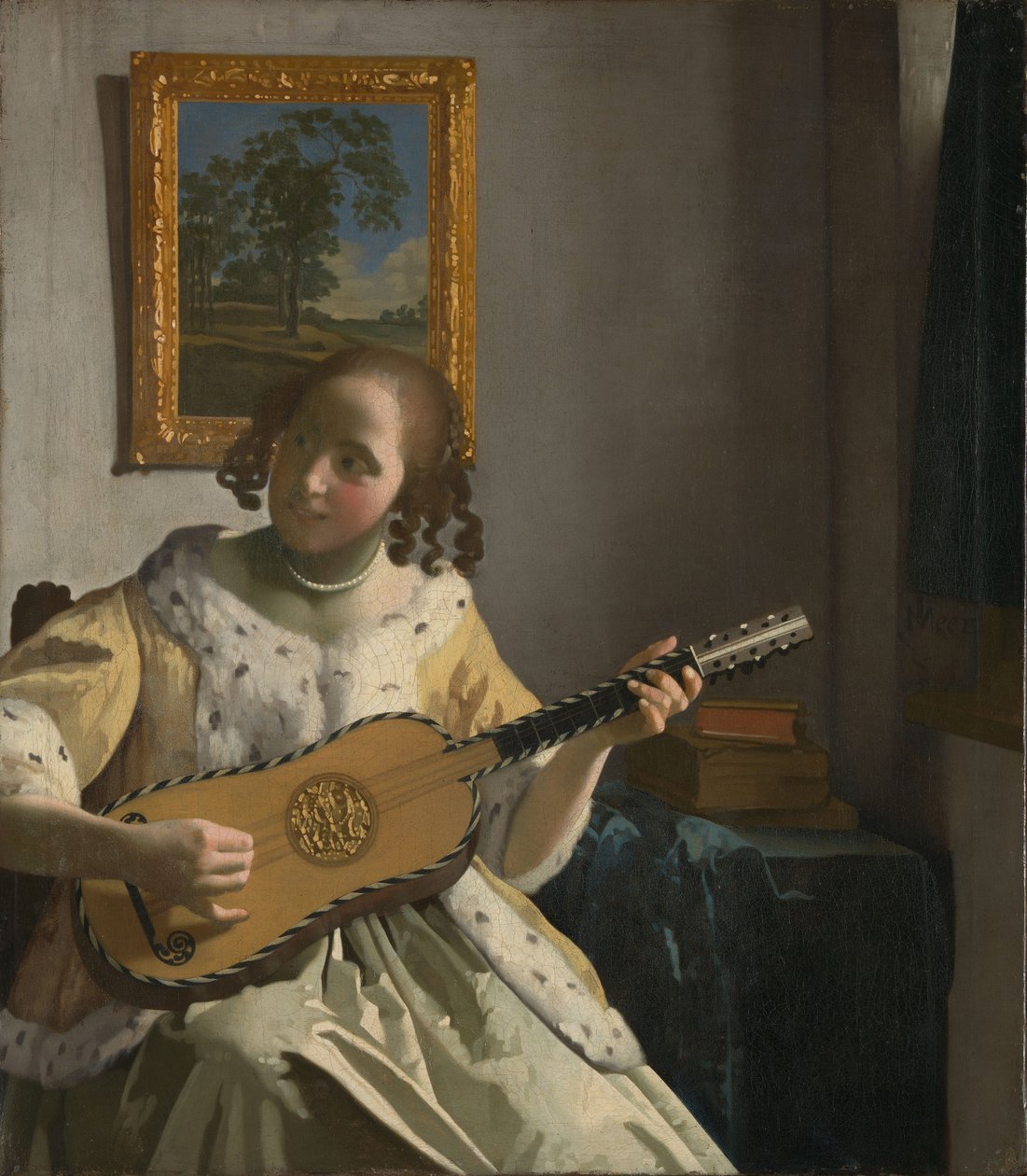 The Guitar Player by Jan Vermeer van Delft