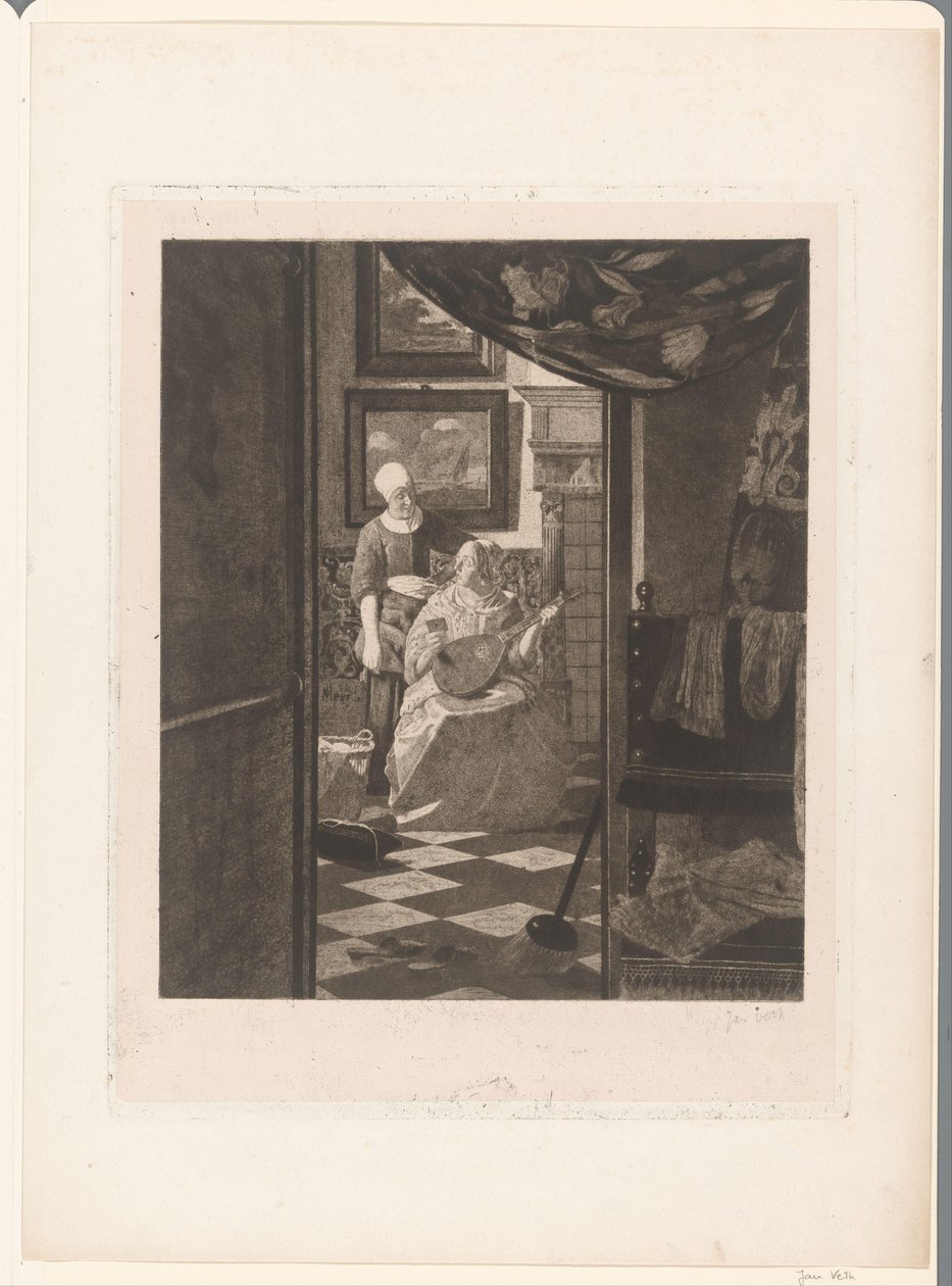 The Love Letter by Jan Veth (signed by artist)