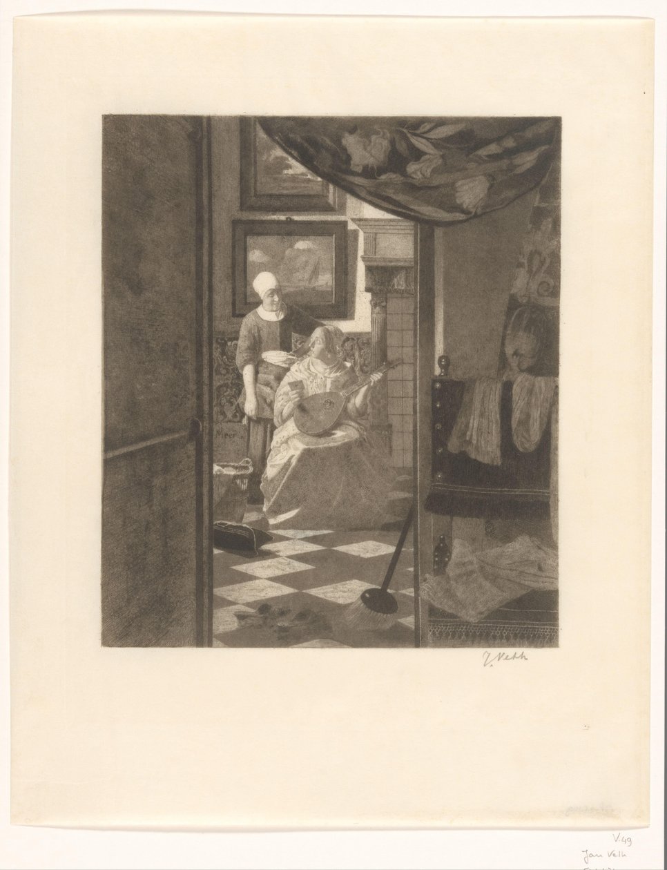 The Love Letter by Jan Veth (signed by artist)