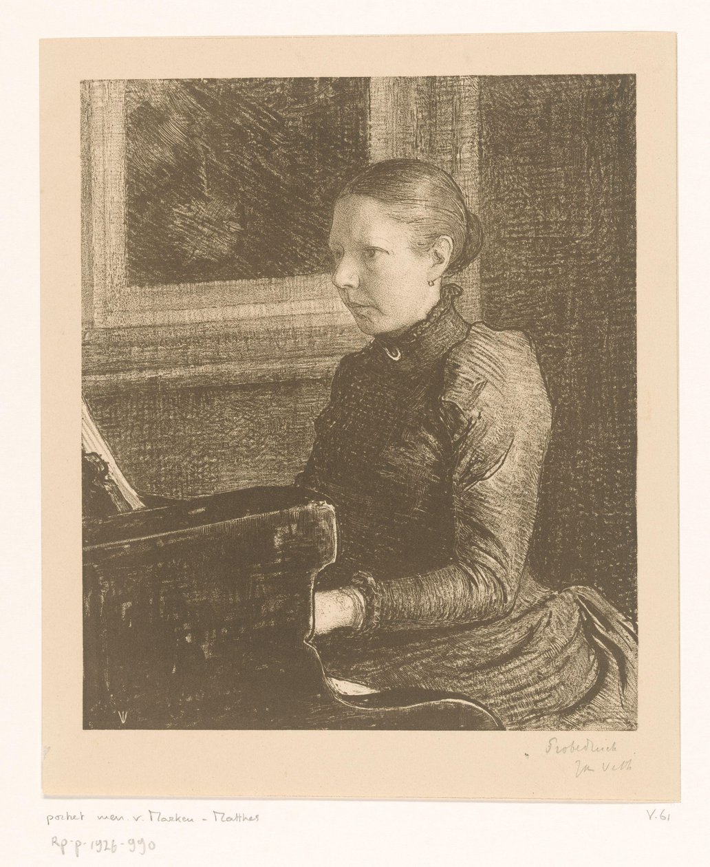 Portrait of Agneta Matthes by Jan Veth