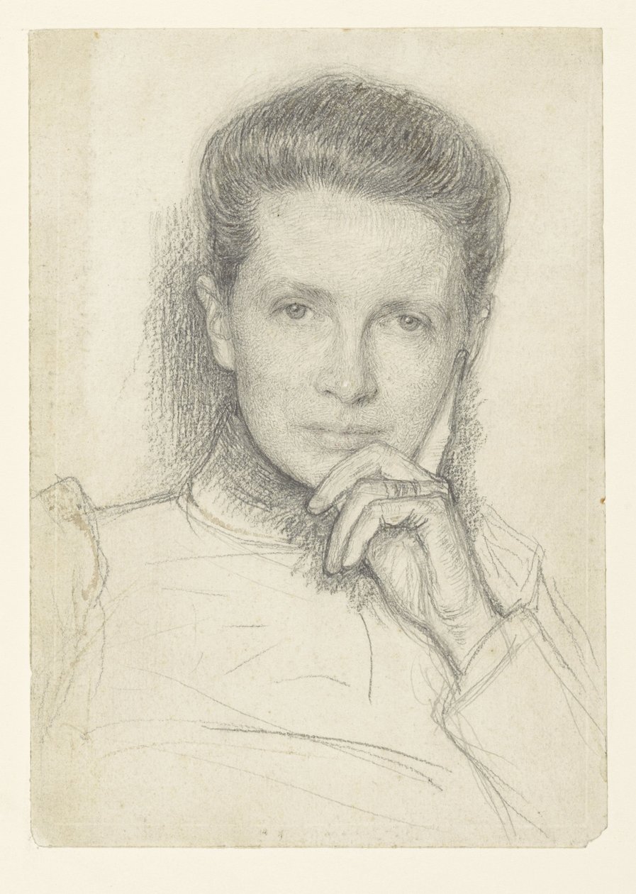Study for the Portrait of Mrs. K.C. Boxman-Winkler by Jan Veth