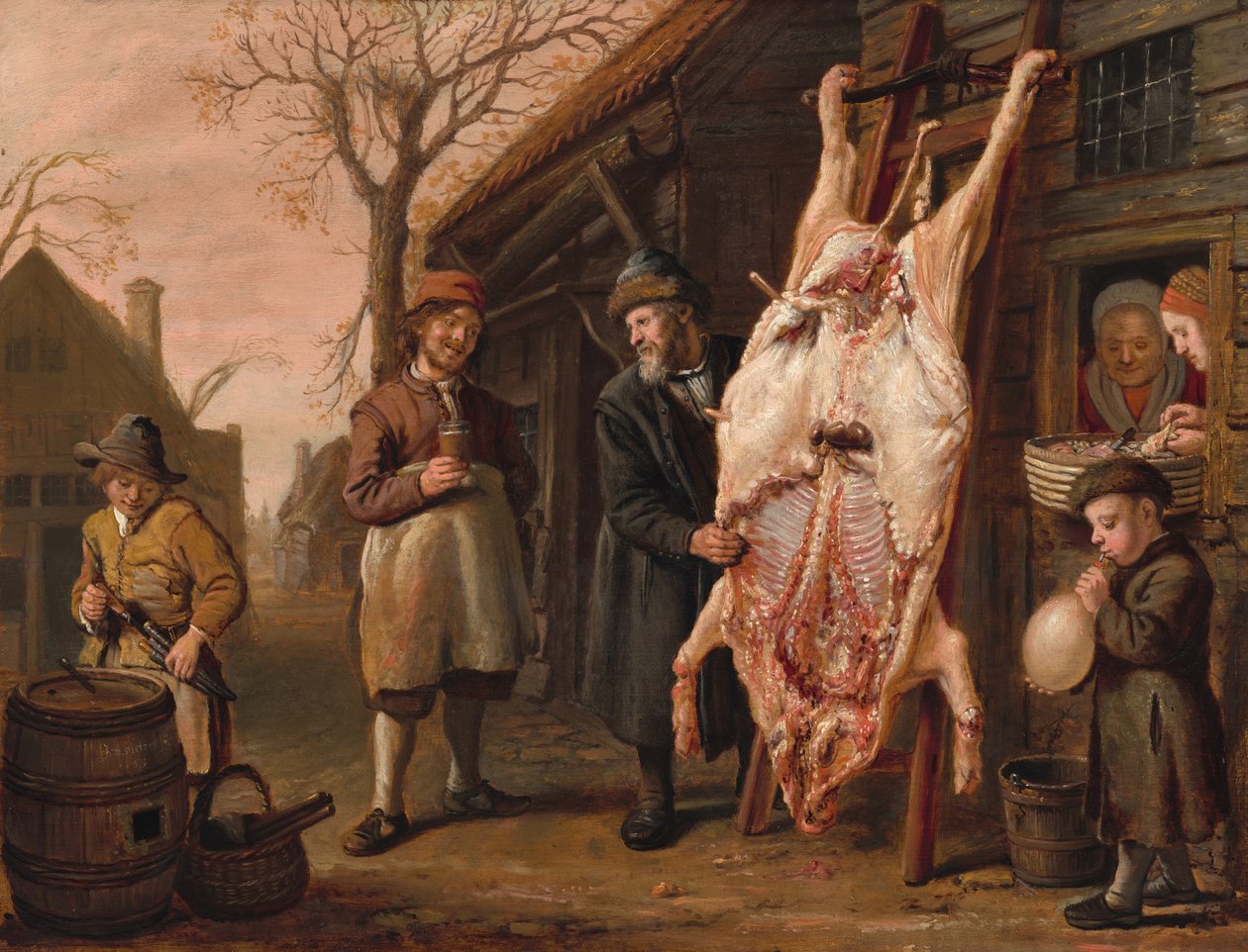 The Slaughtered Hog by Jan Victors