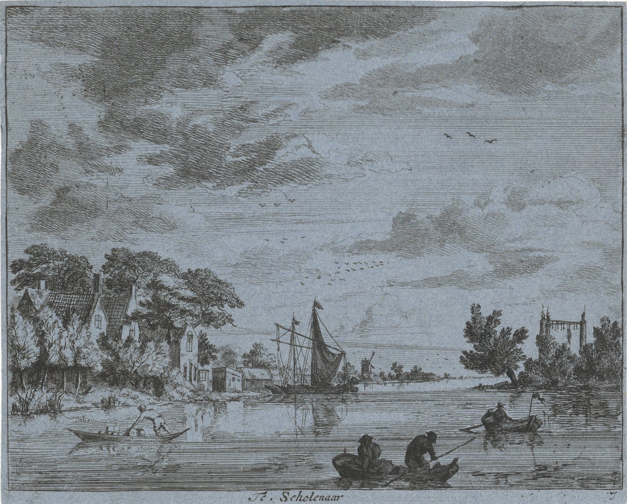 Activity on a River by Jan Vincentsz. van der Vinne