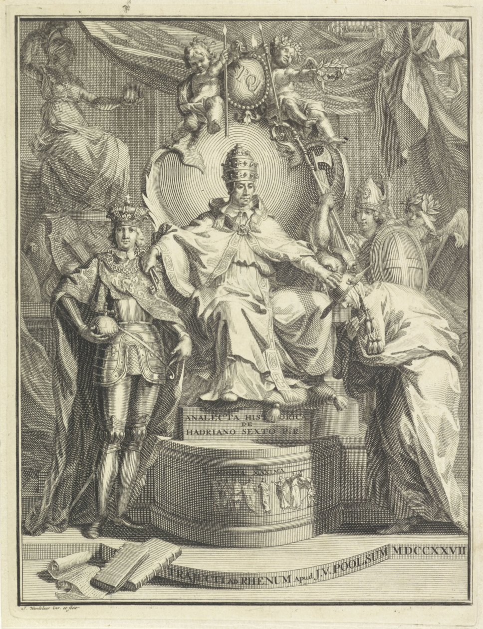Throning Pope Adrian VI by Jan Wandelaar