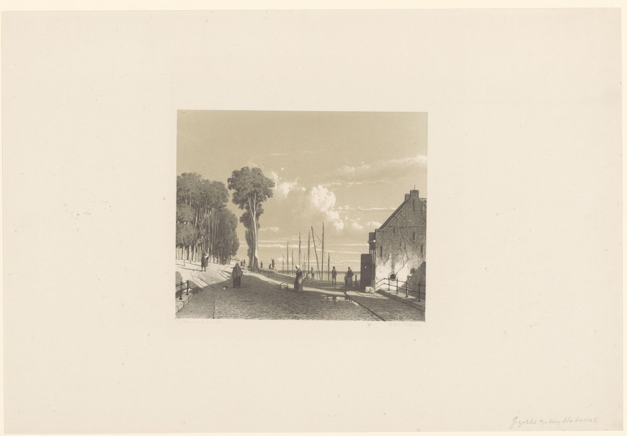 View of the Ferry Road in Culemborg by Jan Weissenbruch