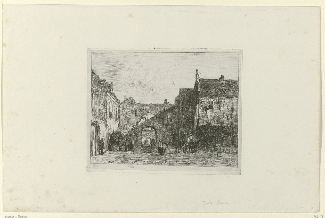 View of the Binnenhof by Jan Weissenbruch