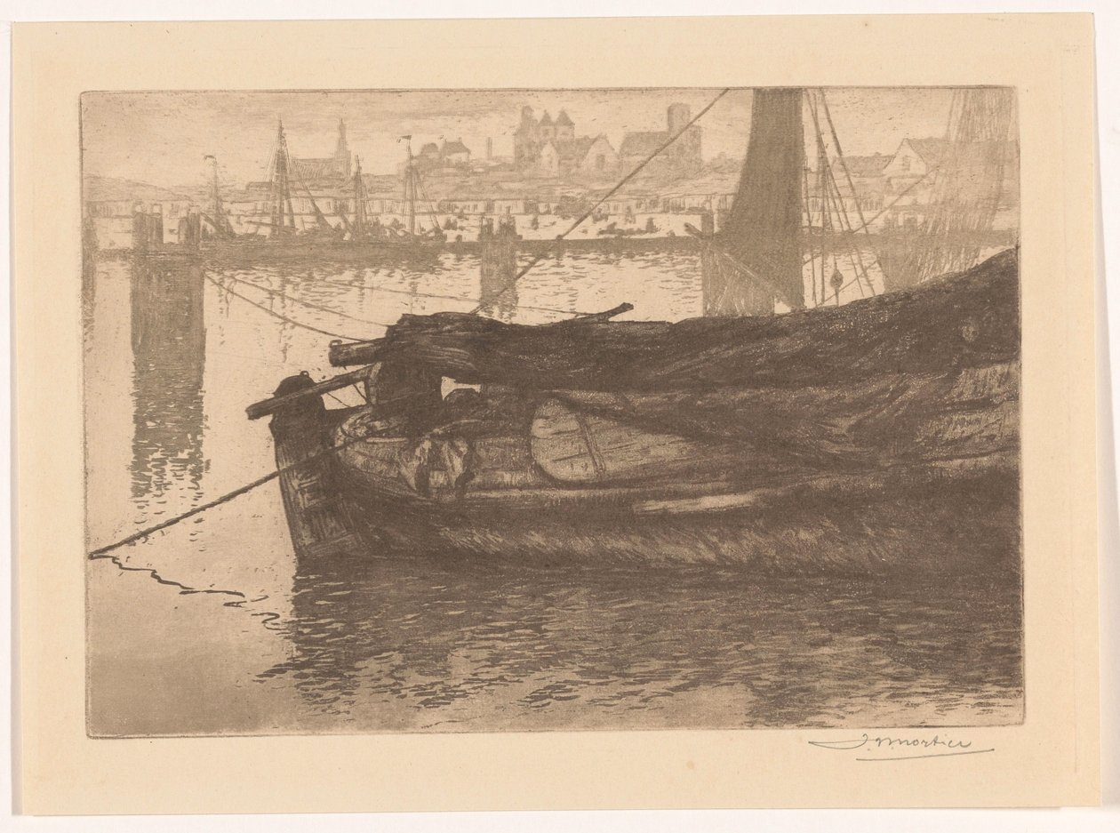 Port of Scheveningen by Jan Willem Nortier (signed by artist)