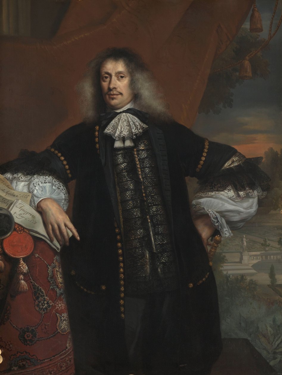 Hieronymus van Beverningk, Lord of Teylingen, Government Paymaster by Jan de Baen