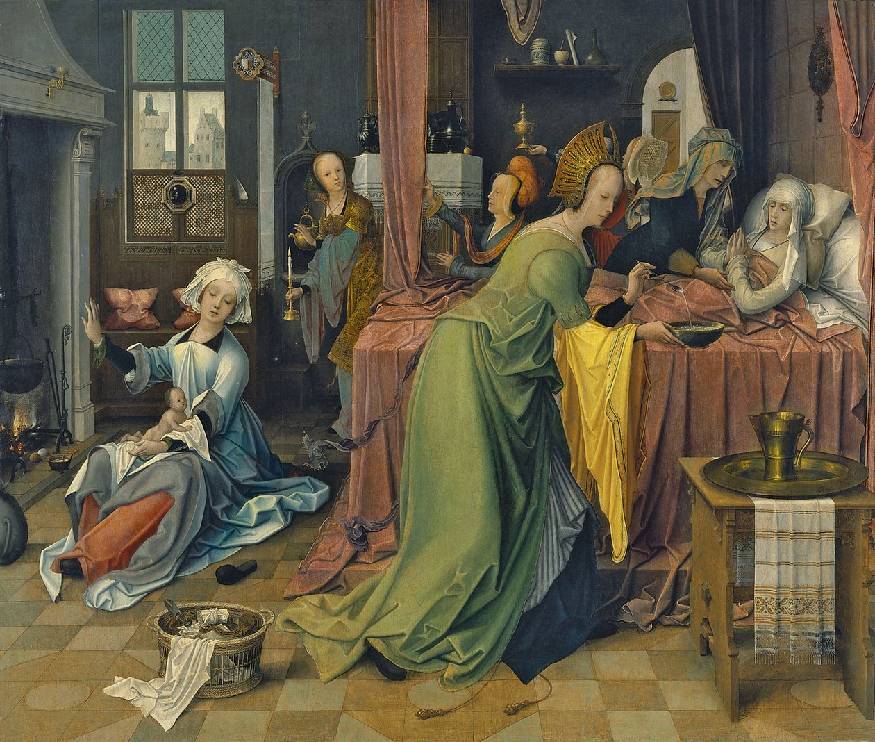 The Birth of the Virgin by Jan de Beer
